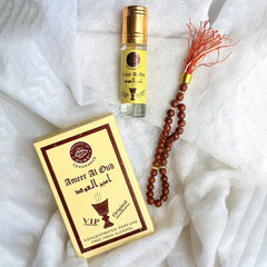 Original labbaik Ameer Al Oud attar With Tasbeeh - 6ml