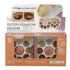 MSYAHO Glitter Eyeshadow & Blusher – 2-in-1 Glow & Glam Combo
