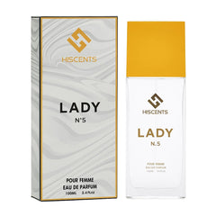 Hiscents Pour Femme Lady N 5 Perfume – 100ml