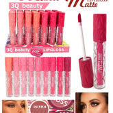 3Q Beauty Matte Lip Glosses 12 Pcs set