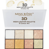 Miss Rose Highlighter 3D - 8 Colour Kit