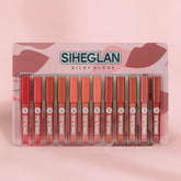 SIHEGLAN Nude Lip Gloss - 12 Pcs Set