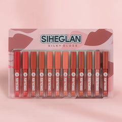 SIHEGLAN Nude Lip Gloss - 12 Pcs Set