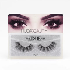 Huda Beauty Mink 3D Eyelashes – Luxurious Volume & Flawless Glam
