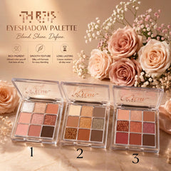 Glam Eyes Shimmer & Glitter Eyeshadow Palette - 9 Color