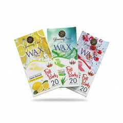 Glowing Face Wax Strips Extracts Full Body - 20 Strips