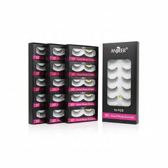 Anjieer 3D Handmade Eye Lashes - 10 Pcs