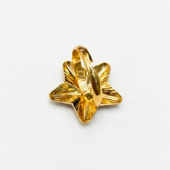 Gold Plated Enamel Starfish Adjustable Ring