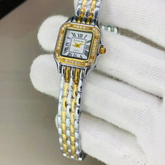 BONAIER Classic Square Two Tone Watch