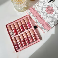 KS-ONE 12 Colors Lip Gloss & Matte Liquid Lipstick Gift Set