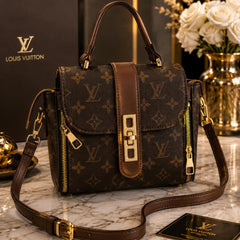 Louis Vuitton Monogram Print Crossbody Handbag