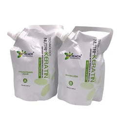 BIO-REACH Nutri Hair Neutralizer & Straightening Cream with Keratin & Argan Oil – 400ml Each