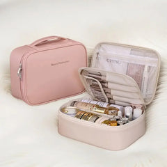 Capacity Detachable Makeup Bag with Brush Holder