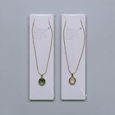 Minimalist Solitaire Pendant - Gold Tone Collection - Each