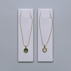 Minimalist Solitaire Pendant - Gold Tone Collection - Each