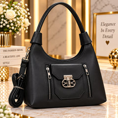 Women's Classic Leatherette Shoulder & Crossbody Bag