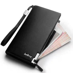 Baellerry Long Leather Clutch Wallet