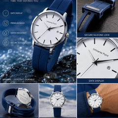 Universe Point Minimalist Silicone Strap Quartz Watch