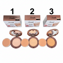 Iconik Rose Serum Matte Powder Foundation Compact