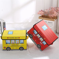 Kids Foldable School Bus Storage Box