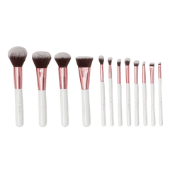 BH Cosmetics Crystal Quartz - 12 Piece Brush Set And Bag