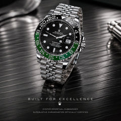 ROLEX Submariner Date Working Push Lock Watch - With Box