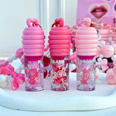 Shecilan Sweet Lip Gloss Beaded Keychain - Each