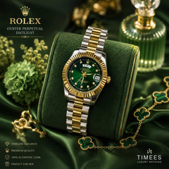 Rolex Diamond Style Dial Markers Watch