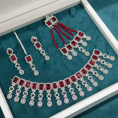 Zircon Necklace Set for Women – AD Super Design Premium Quality