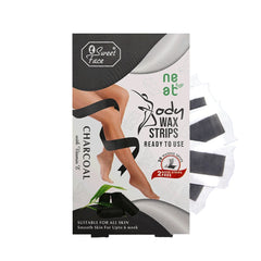 Sweet Face Body Wax Strip Charcoal - 20 Strips