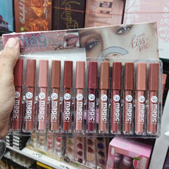 Quden Rose Soft And Matte Lip Gloss - 12 Pcs Set