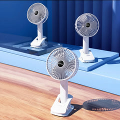 Portable 3 Gears Rechargeable Desktop Fan