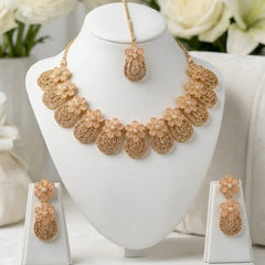 Floral Cubic Zirconia Jewelry Set