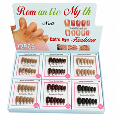 Romantic Myth French Tip Press-On Gel Nails