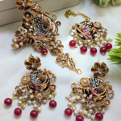 Turkish Choker Set with Earrings & Tikka