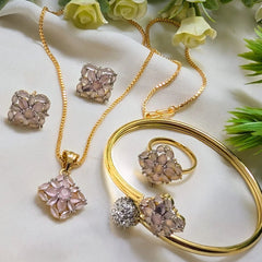 Zircon Combo Set AD – Adjustable Ring & Kara