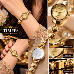 Timees Sapphire Style Ladies Watch - With Box