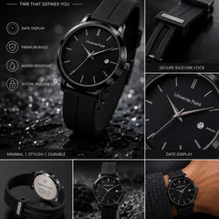 Universe Point Minimalist Silicone Strap Quartz Watch