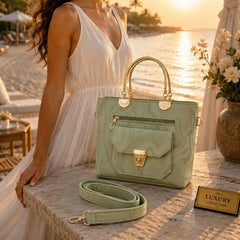 Luxury Collection Marbled Handbag with Strap