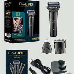 DALING 3 in 1 DL-9107 Professional Rechargeable Hair Trimmer