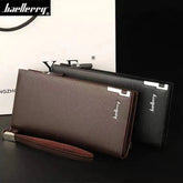 Baellerry Long Leather Clutch Wallet