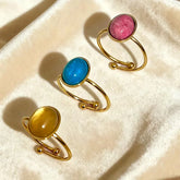 Cat eye Adjustable ring