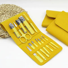 Portable 16-Piece Professional Manicure & Pedicure Kit – Multicolor