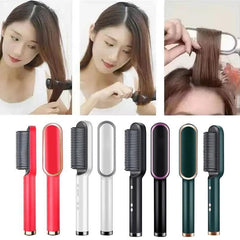 Hair Straightener Ceramic Heated Hair Brush
