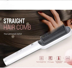 Hair Straightener Ceramic Heated Hair Brush