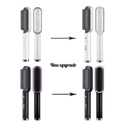 Hair Straightener Ceramic Heated Hair Brush