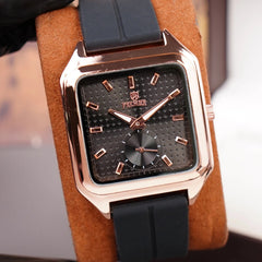 PREMIER Square-Shaped Analog Quartz Fashion Watch