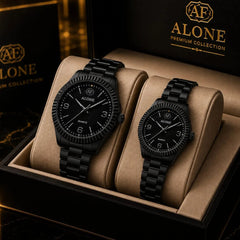 Alone Premium Collection Stainless Steel Couple Watch Set