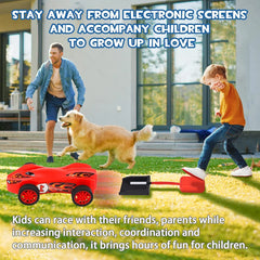 Toy Car Launchers and Air Powered Cars with Ramp and Finish Line