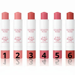 Qoiden Rose 2 in 1 Blusher Lips